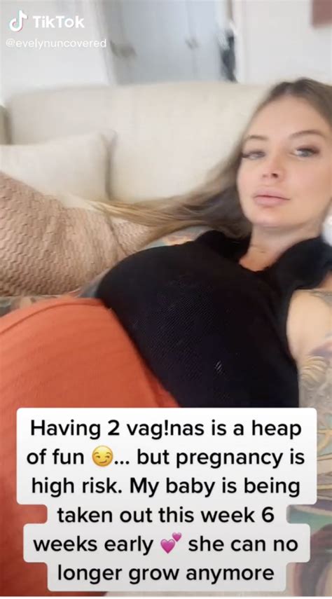 2 vaginas|OnlyFans model with two vaginas uses one for work。